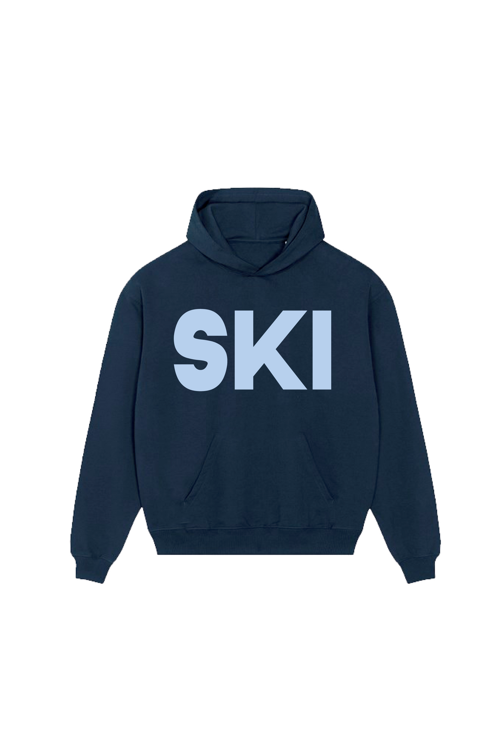 SKI ESSENTIAL NAVY PRINTED HOODIE