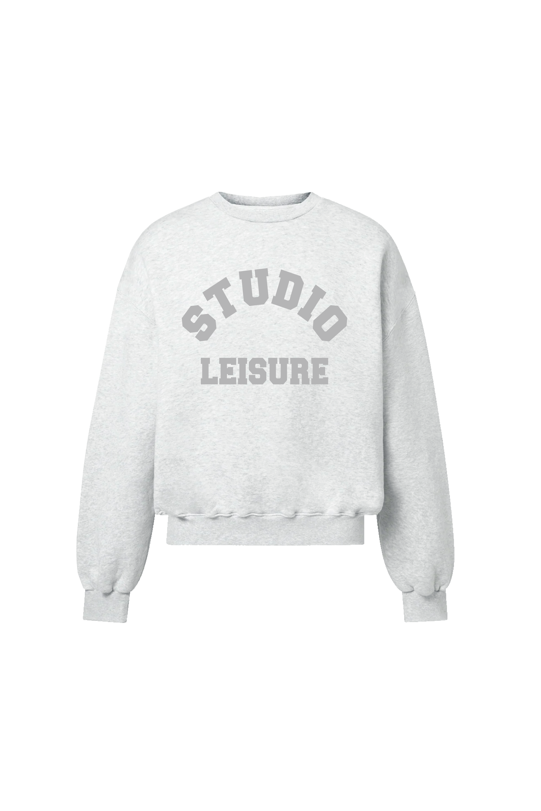 STUDIO LEISURE ESSENTIAL MARL PRINTED SWEATER