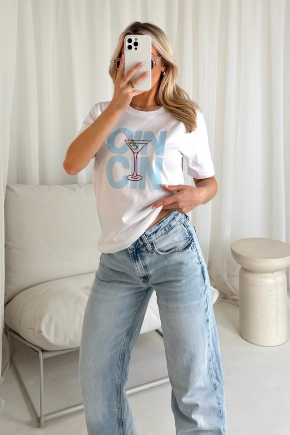 Cin Cin white printed t-shirt