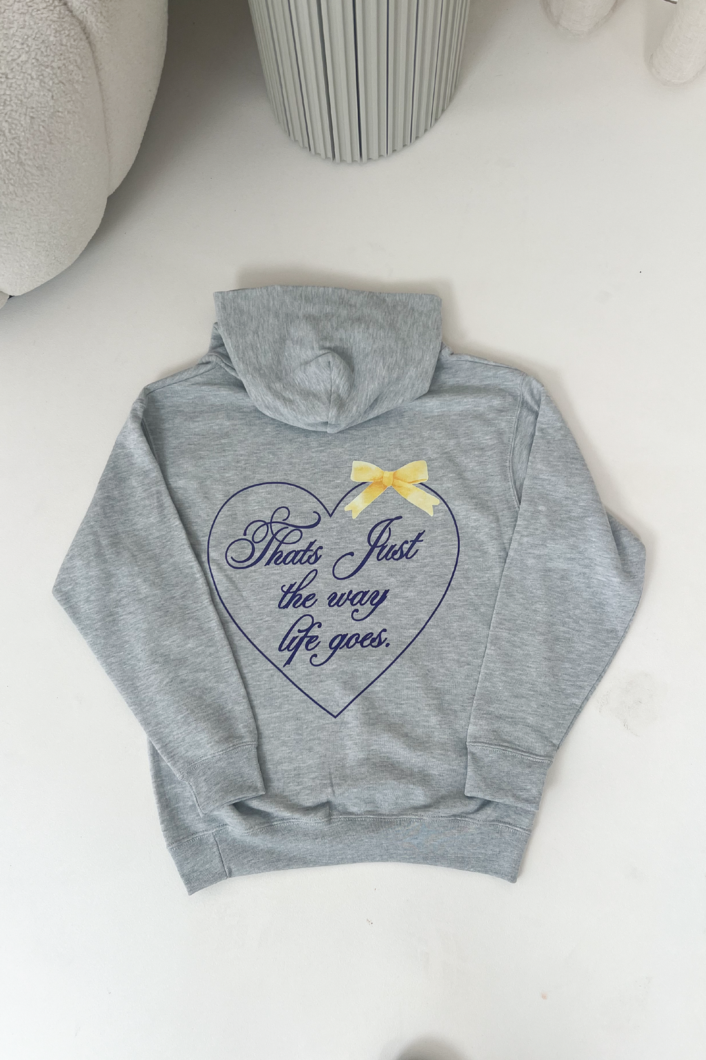 Mini thats just the way life goes grey printed hoodie