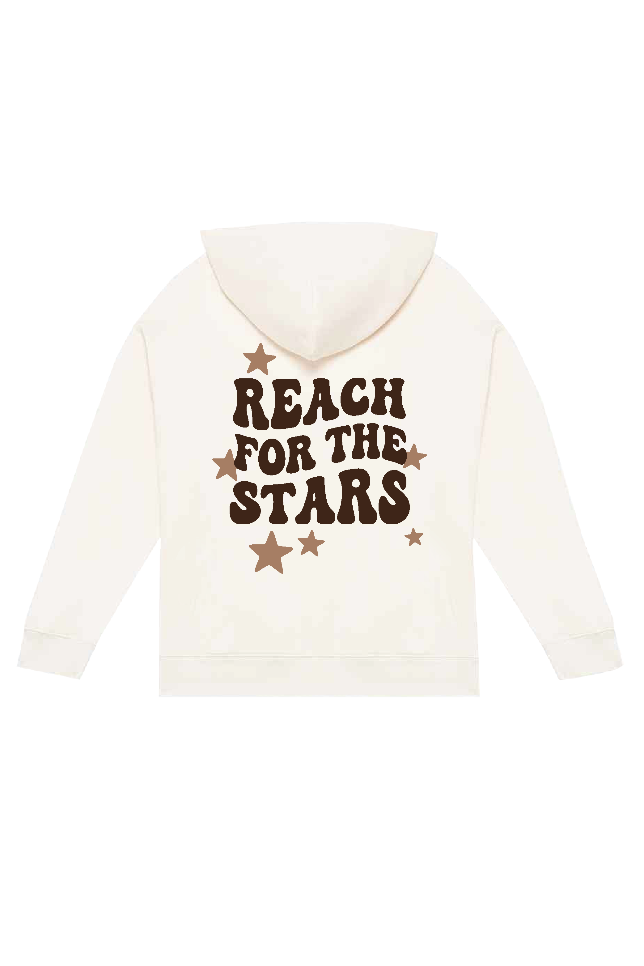 LACEY REACH FOR THE STARS IVORY PRINTED HOODIE