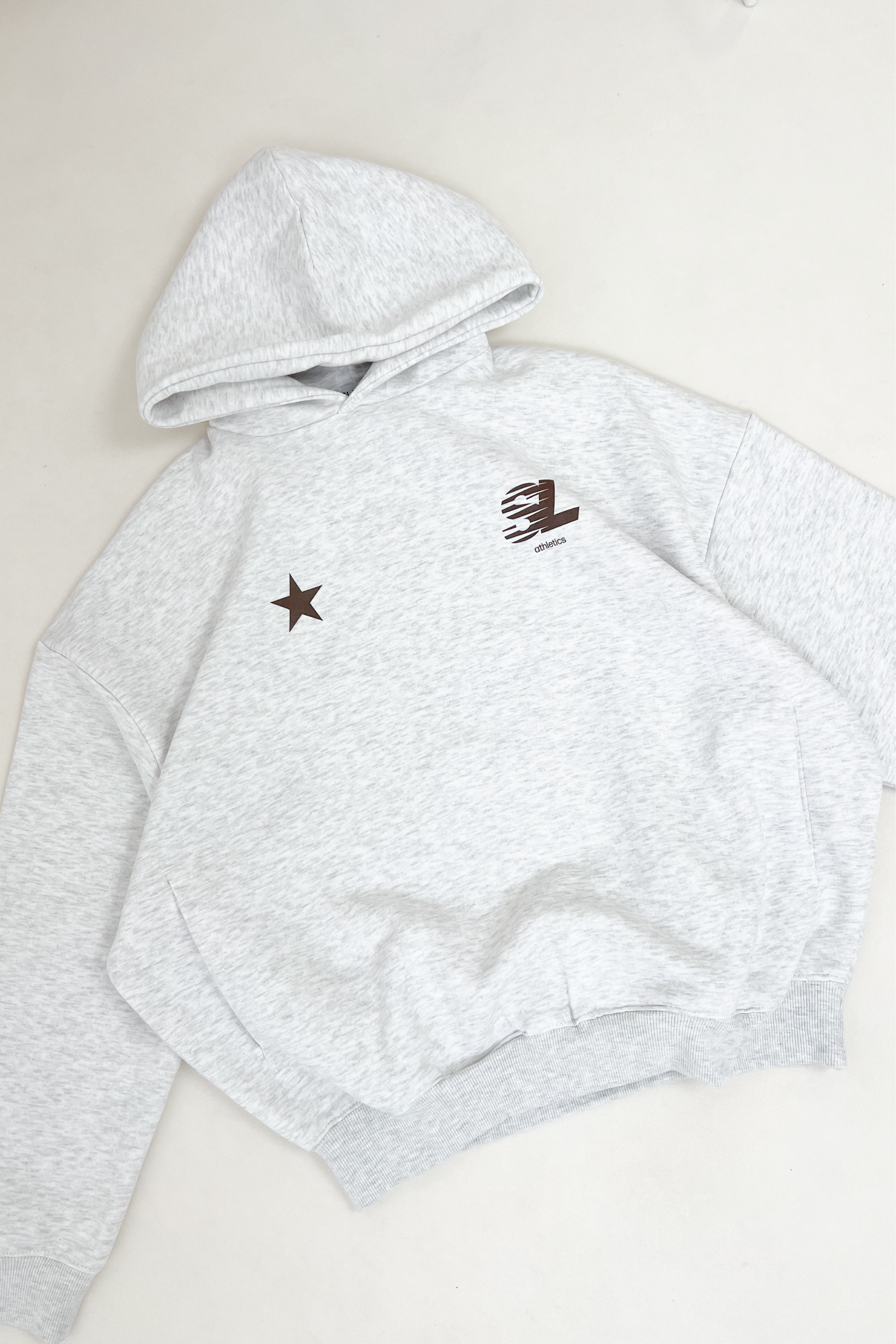 SL STAR LIGHT MARL PRINTED HOODIE AND STRAIGHT LEG LOUNGEWEAR