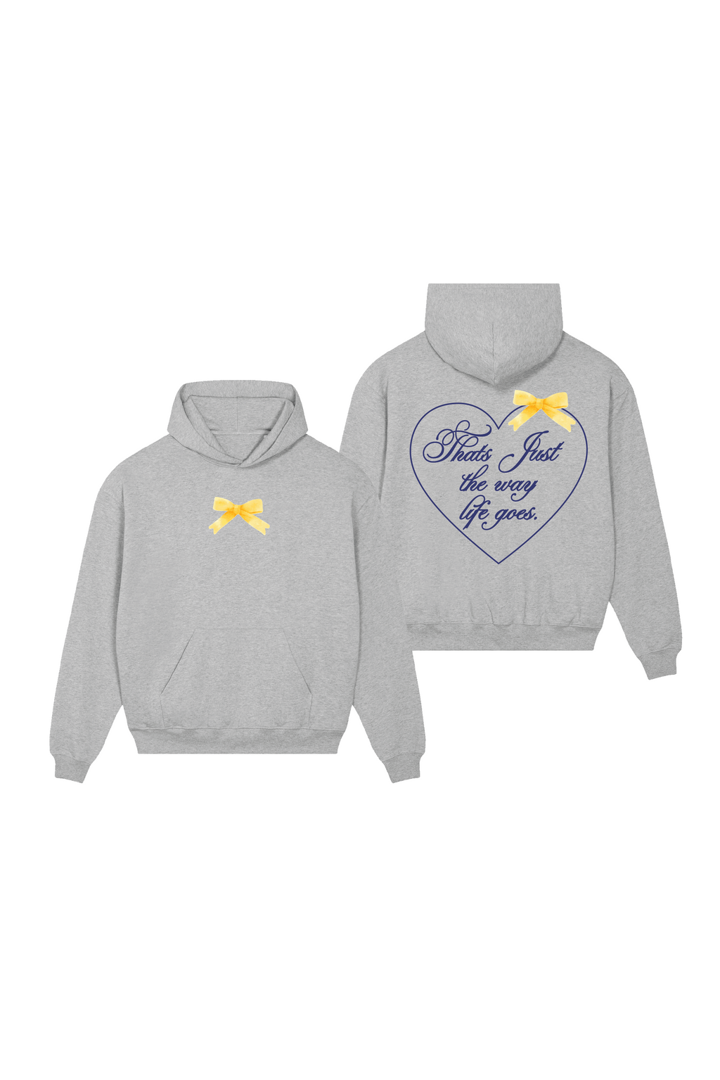 Mini thats just the way life goes grey printed hoodie