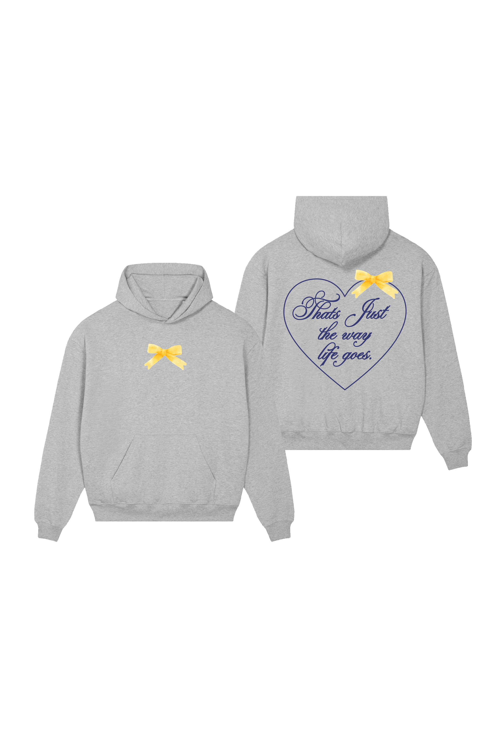 Mini thats just the way life goes grey printed hoodie