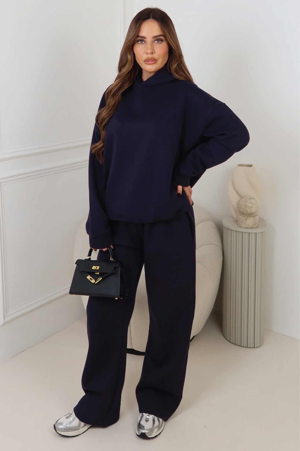 Glamify premium essential navy straight leg jogger