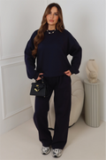 Glamify premium essential navy sweatshirt